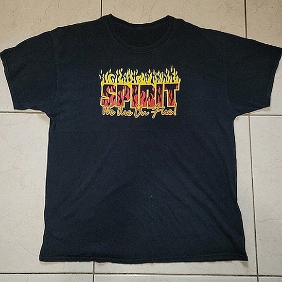 Spirit Other - Spirit Black Short Sleeve Tee with Graphic Design